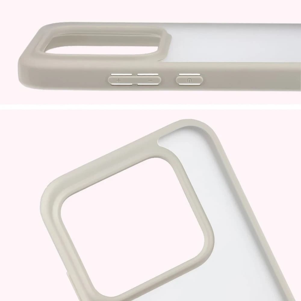 Bizon Case Angelo Realme GT 8 Pro semi-transparent mit einem beigen Rahmen
- 3