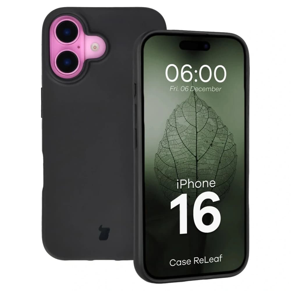 Bizon Case ReLeaf Apple iPhone 16 černý