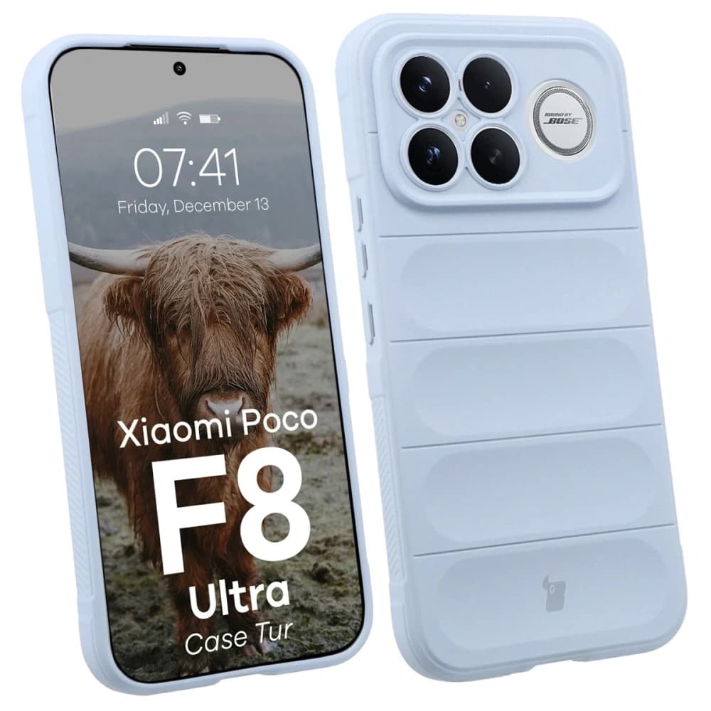 Pancéřové etui Bizon Case Tur do Xiaomi POCO F8 Ultra, světle modré
