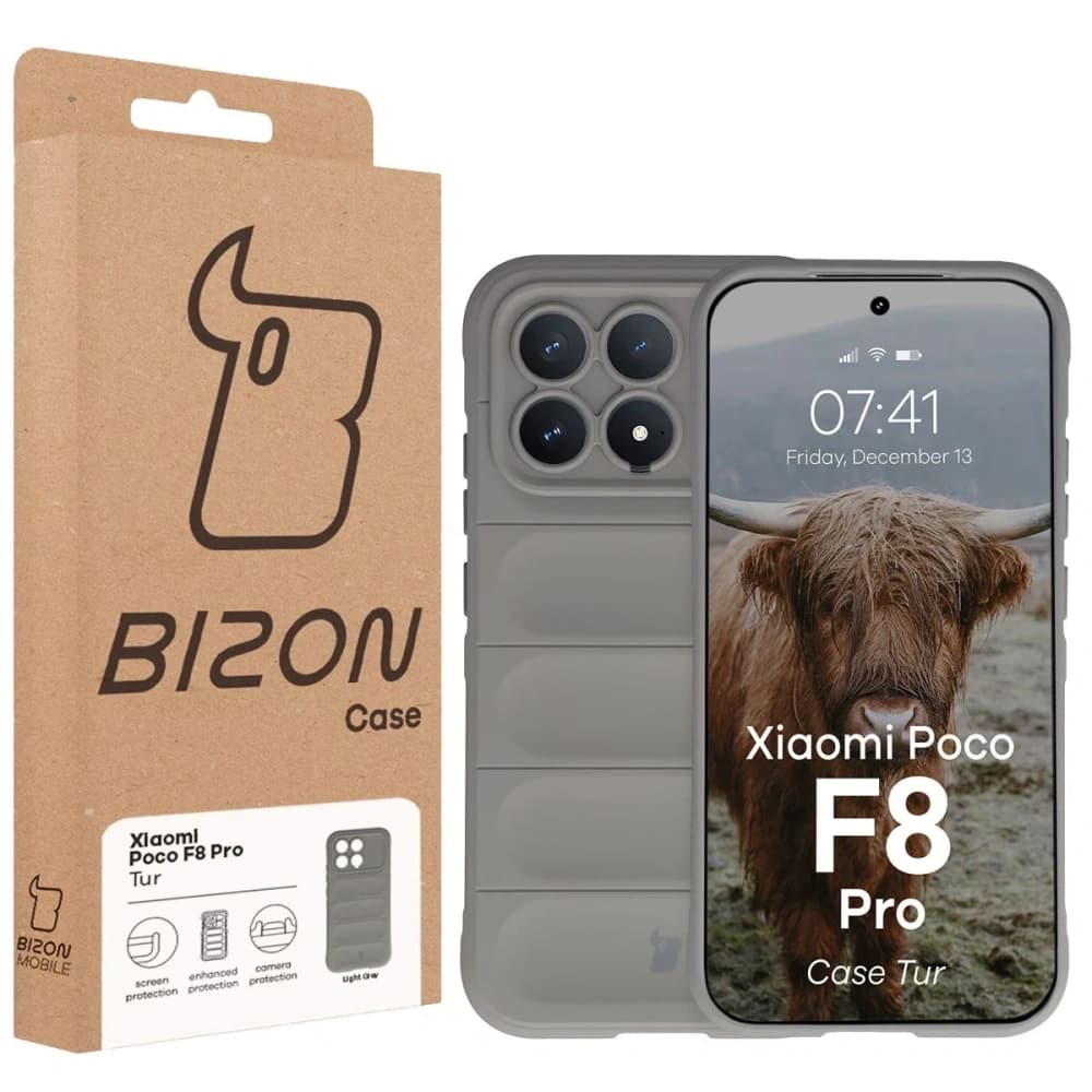 Bizon Case Tur Xiaomi POCO F8 Pro hellgrau - 8