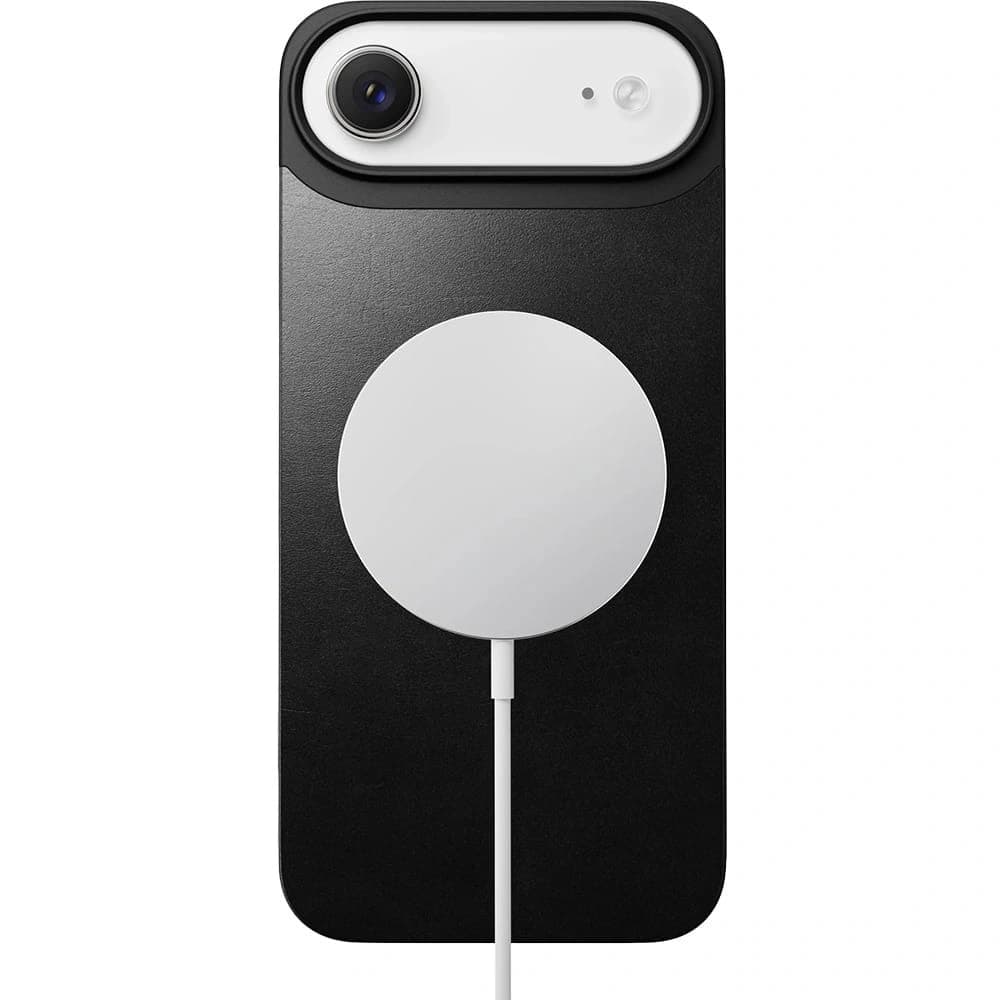 NOMAD Carcasă din piele magnetică pentru Apple iPhone Air MagSafe, piele Horween (neagră)
- 2