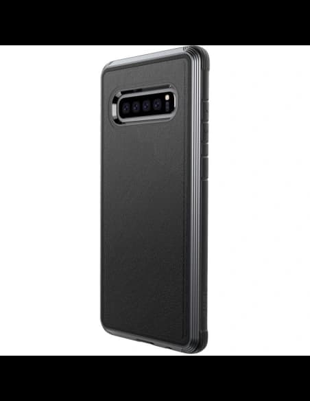 Etui hliníkové X-Doria Defense Lux Samsung Galaxy S10 (test pádu 3m) (černá kůže)