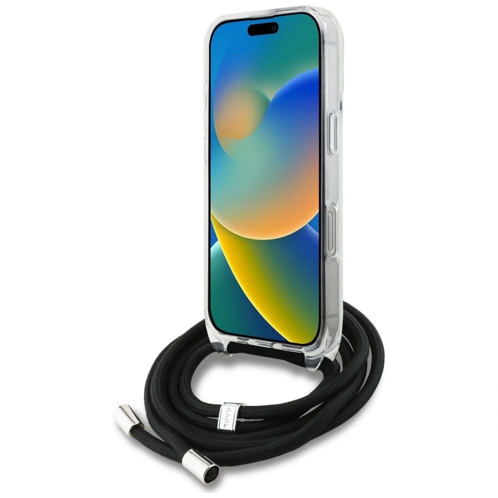 Karl Lagerfeld IML Umhängetasche Karl&Choupette Kopf Apple iPhone 16 Pro weiß
- 4