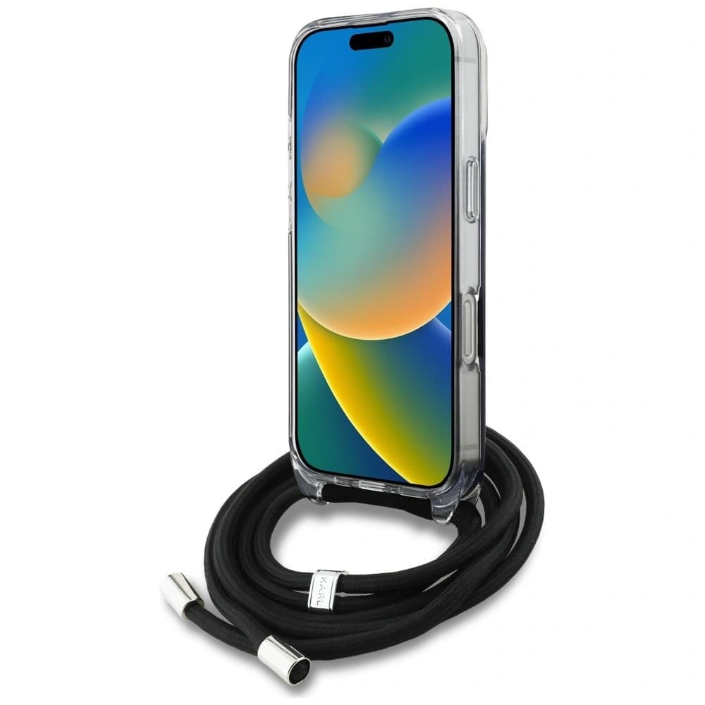 Karl Lagerfeld IML Crossbody Karl&Choupette Head Apple iPhone 16 Pro fekete
- 4