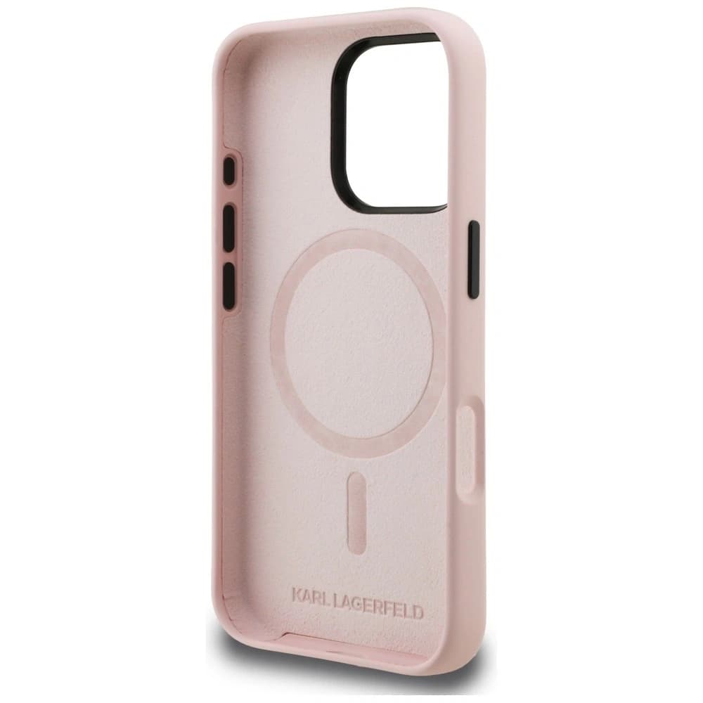 Karl Lagerfeld Silicone Karl Sketch MagSafe Apple iPhone 16 Pro rózsaszín
- 7