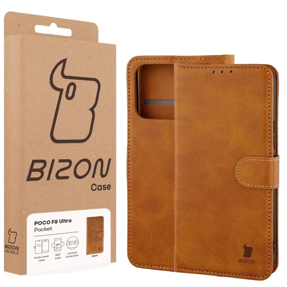 Bizon Case Pocket Xiaomi POCO F8 Ultra brown - 6