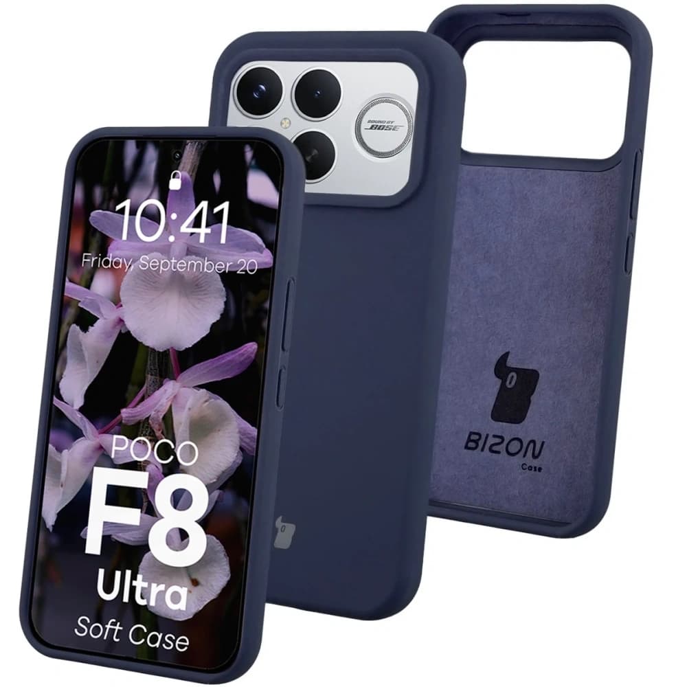 Bizon Soft Case Xiaomi POCO F8 Ultra tmavě modrý
