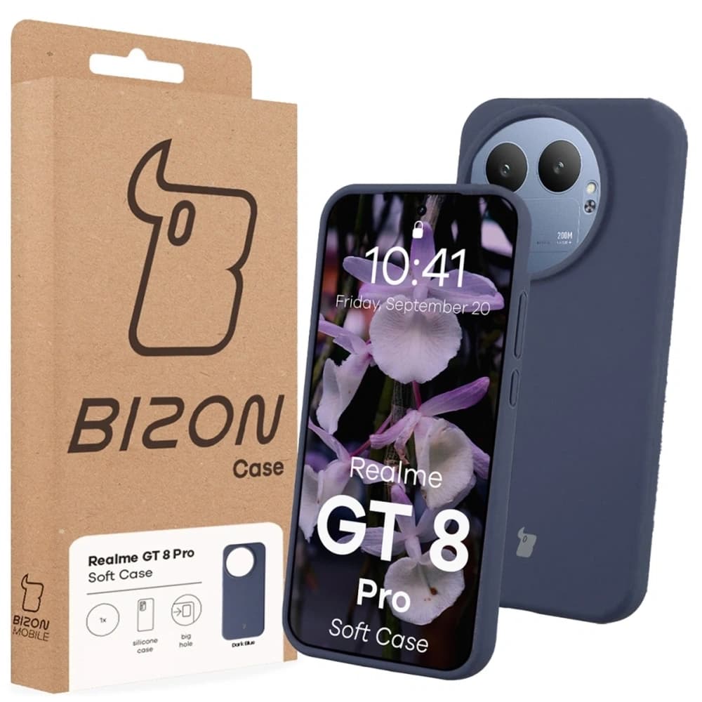 Bizon Soft Case Realme GT 8 Pro dunkelblau
- 7