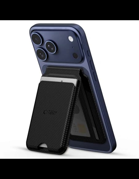 Tech-Protect MagWallet Stand MagSafe Universal Magnetic Card Holder Carbon