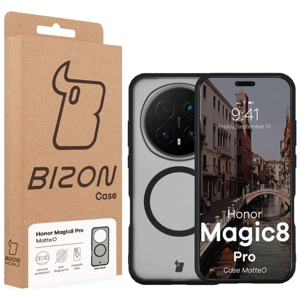 Bizon Case MatteO Magnetic Honor Magic8 Pro smoky black - 7