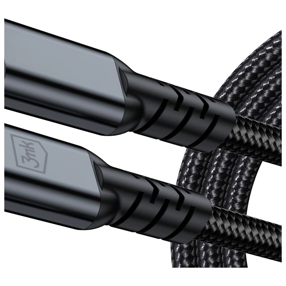 Kabel 3MK Hyper Cable N-SERIES USB-C Thunderbolt 4 1m 48V/5A 40Gb/s 240W 8K60Hhz czarny - 5