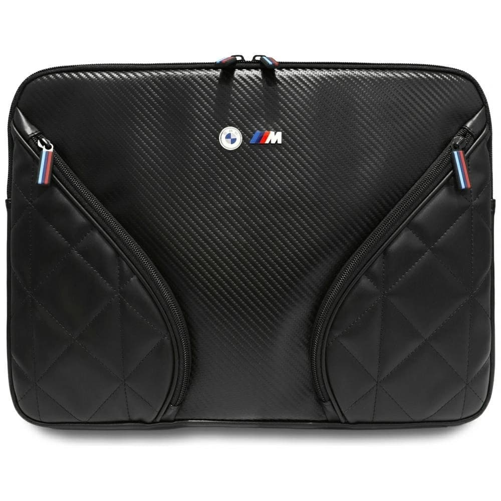 BMW Carbon Pockets&Metal Logo Sleeve 16" negru