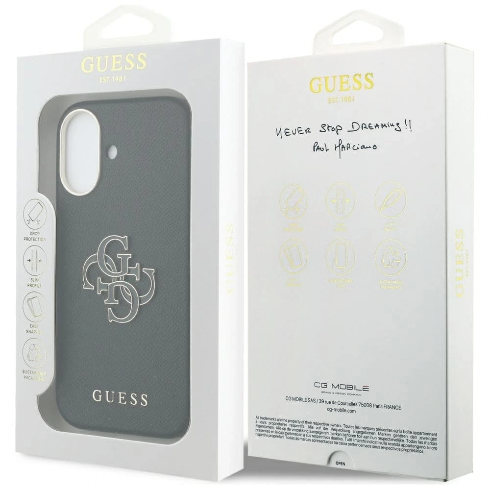 Guess FW Resin Logo Apple iPhone 17 negru - 8