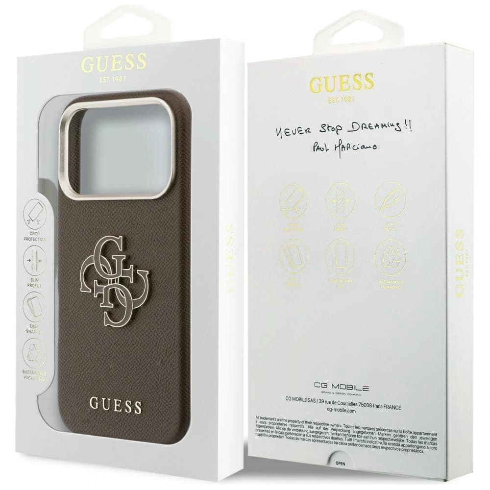 Guess FW Resin Logo Apple iPhone 17 Pro Max braun
- 8