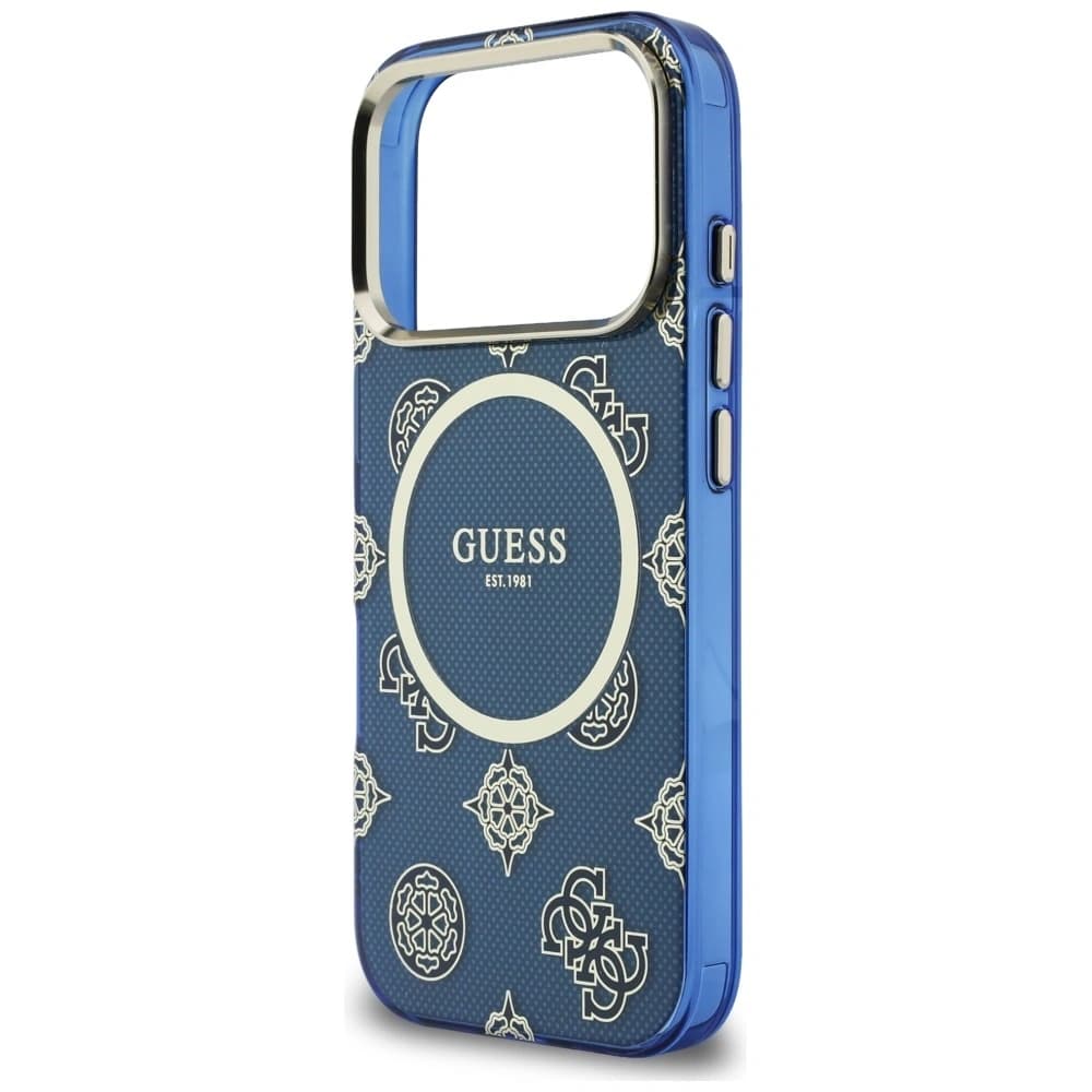 Guess IML Peony Dot MagSafe Apple iPhone 17 Pro albastru - 6