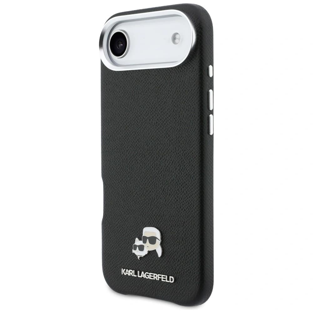 Karl Lagerfeld Karl & Choupette Head Pins Saffiano MagSafe Apple iPhone Air negru - 2