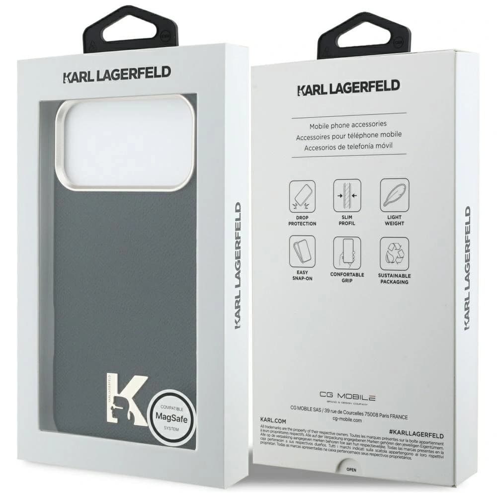 Karl Lagerfeld Karl Hlava Logo MagSafe Apple iPhone 17 Pro Max černé
- 8