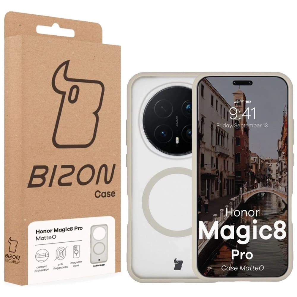 Bizon Case MatteO Mágneses Honor Magic8 Pro füstös bézs
- 7