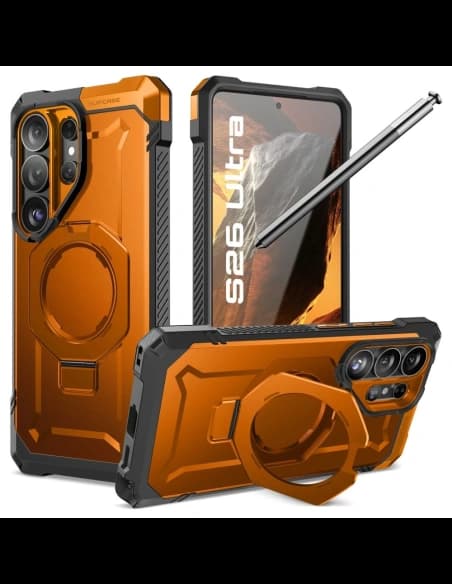 Supcase Unicorn Beetle Grip Mag MagSafe Samsung Galaxy S26 Ultra Coral