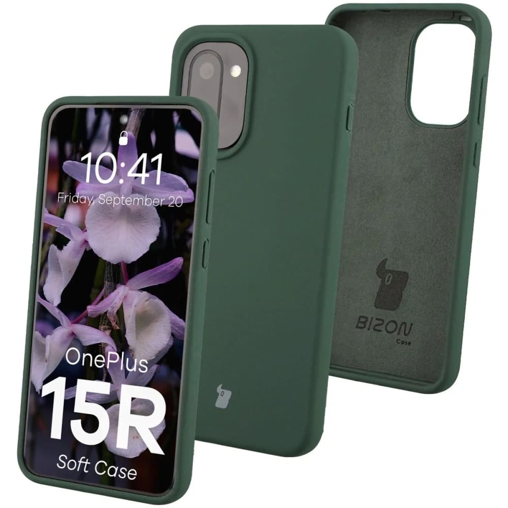 Bizon Soft Case OnePlus 15R dark green