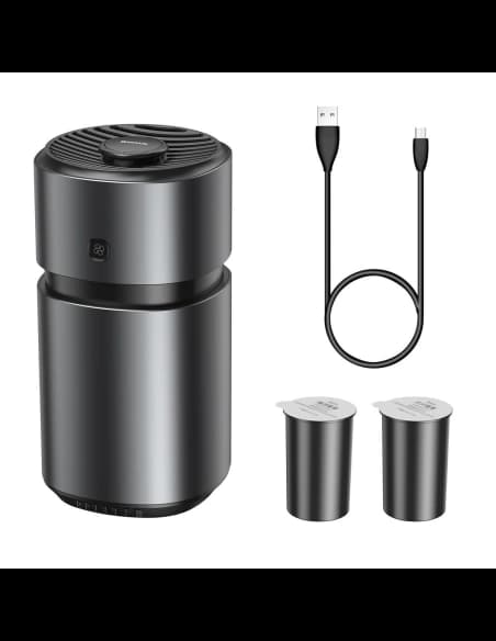 Osvěžovač vzduchu do auta Baseus Breeze Fan Air s funkcí čištění formaldehydu, s akumulátorem (černý)