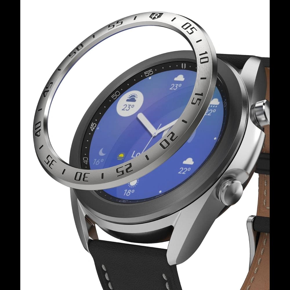 Nakládka Ringke Bezel Styling Samsung Galaxy Watch 3 41mm nerezová ocel stříbrná GW3-41-01
