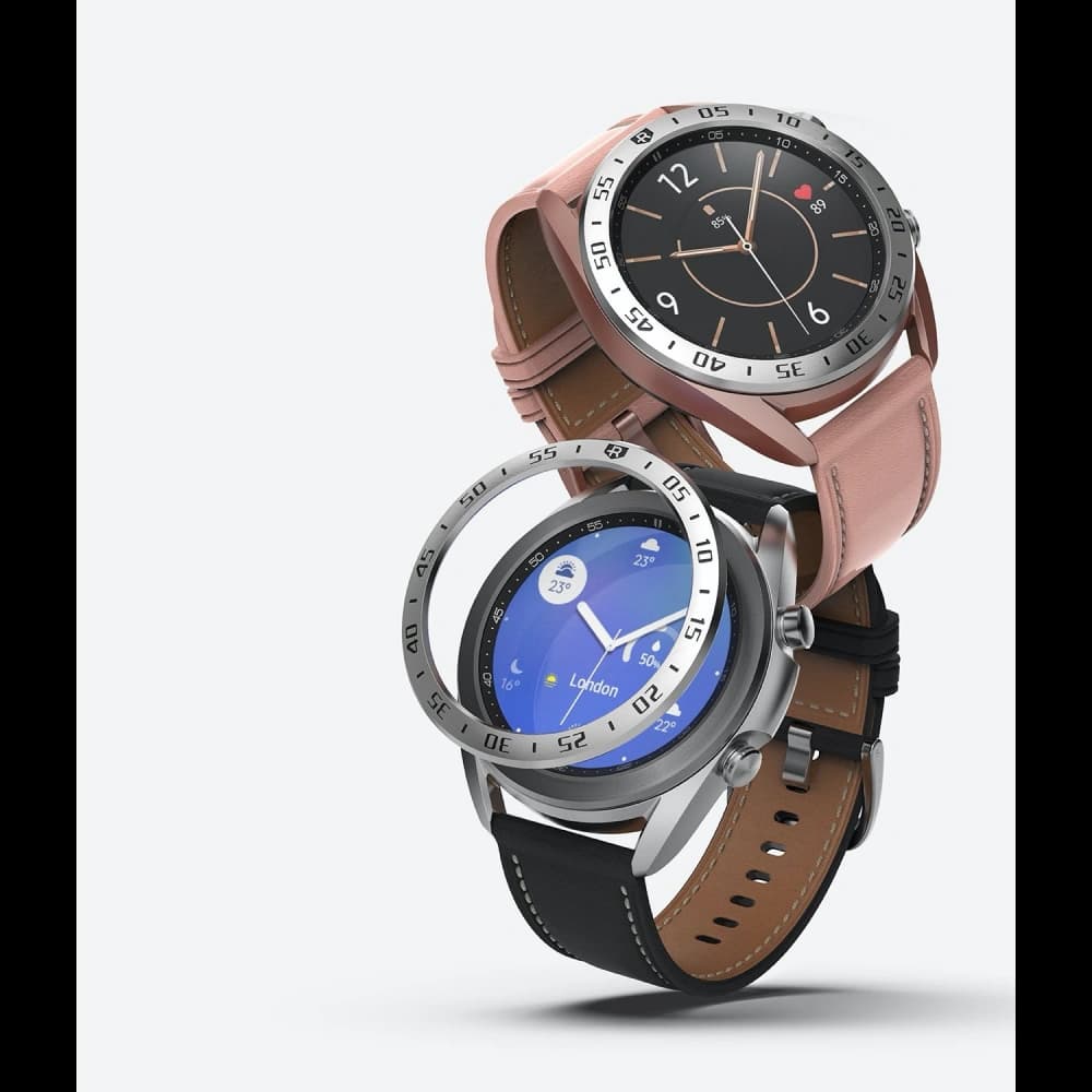 Nakládka Ringke Bezel Styling Samsung Galaxy Watch 3 41mm nerezová ocel stříbrná GW3-41-01 - 7