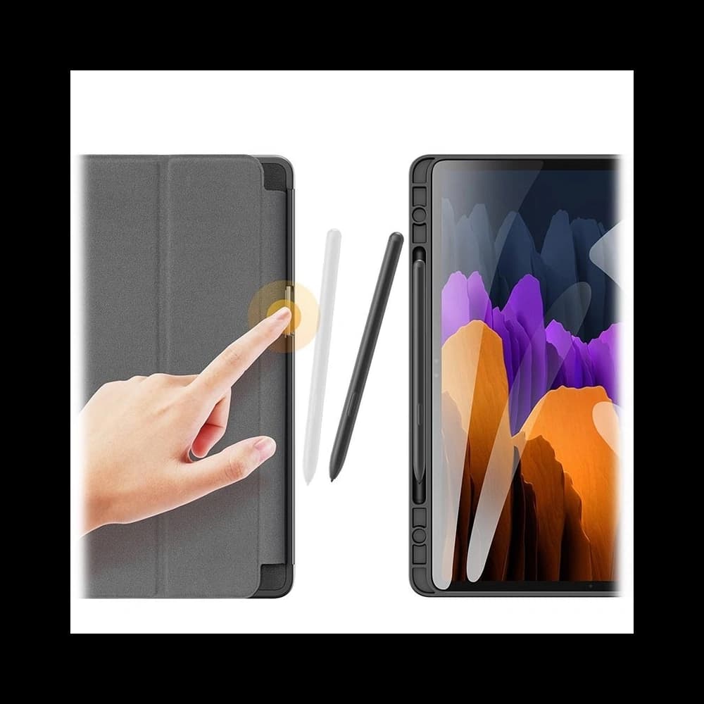 Etui DuxDucis Domo Samsung Galaxy Tab S7+ Plus/S8 + Plus 12.4 Fekete - 3