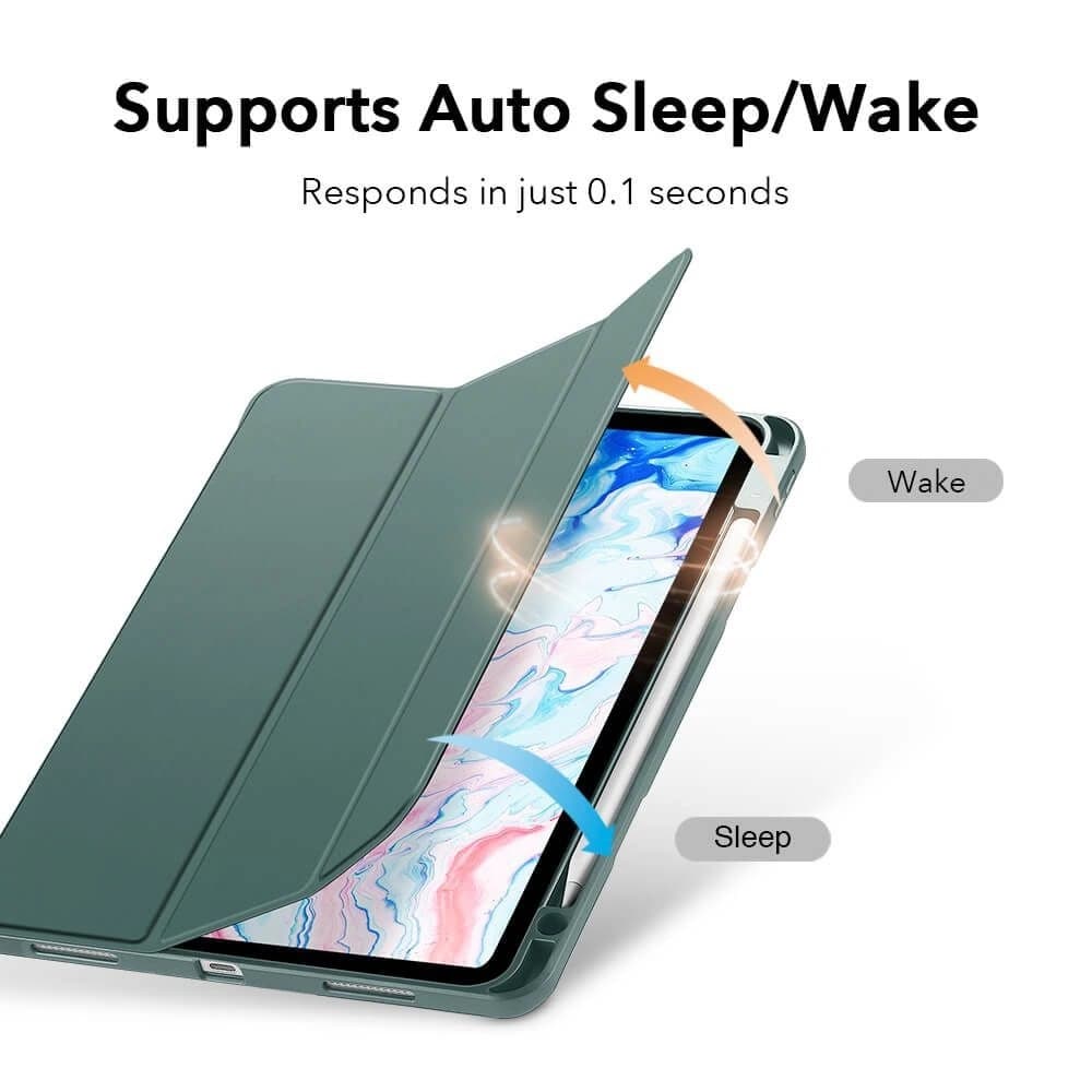 ESR Apple Tasche Rebound Pencil iPad Air 10.9 2020/2022 (4. und 5. Generation) / iPad Air 11 2024 (6. Generation) Schwarz - 4