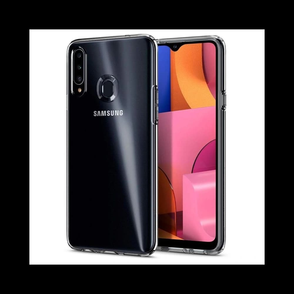 Spigen Flüssigkristall Galaxy A20s Kristallklar