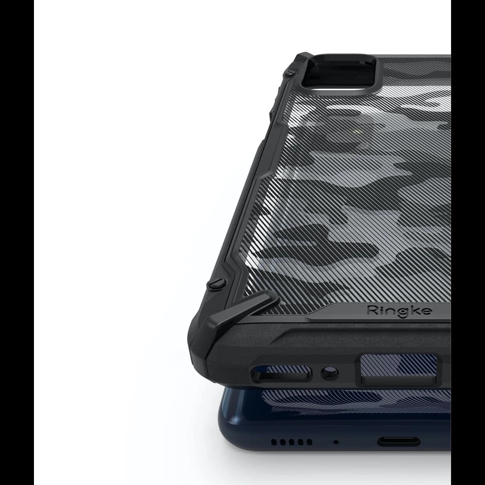 Ringke Fusion-X Samsung Galaxy M31s Camo (Moro) Black - 4
