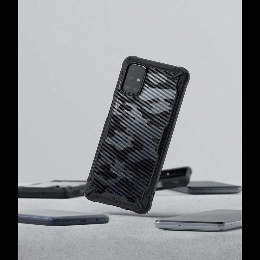 Ringke Fusion-X Samsung Galaxy M31s Camo (Moro) Black - 5