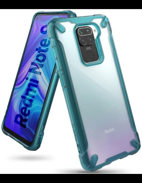 Ringke Tasche Fusion-X Redmi Note 9 Türkis Grün