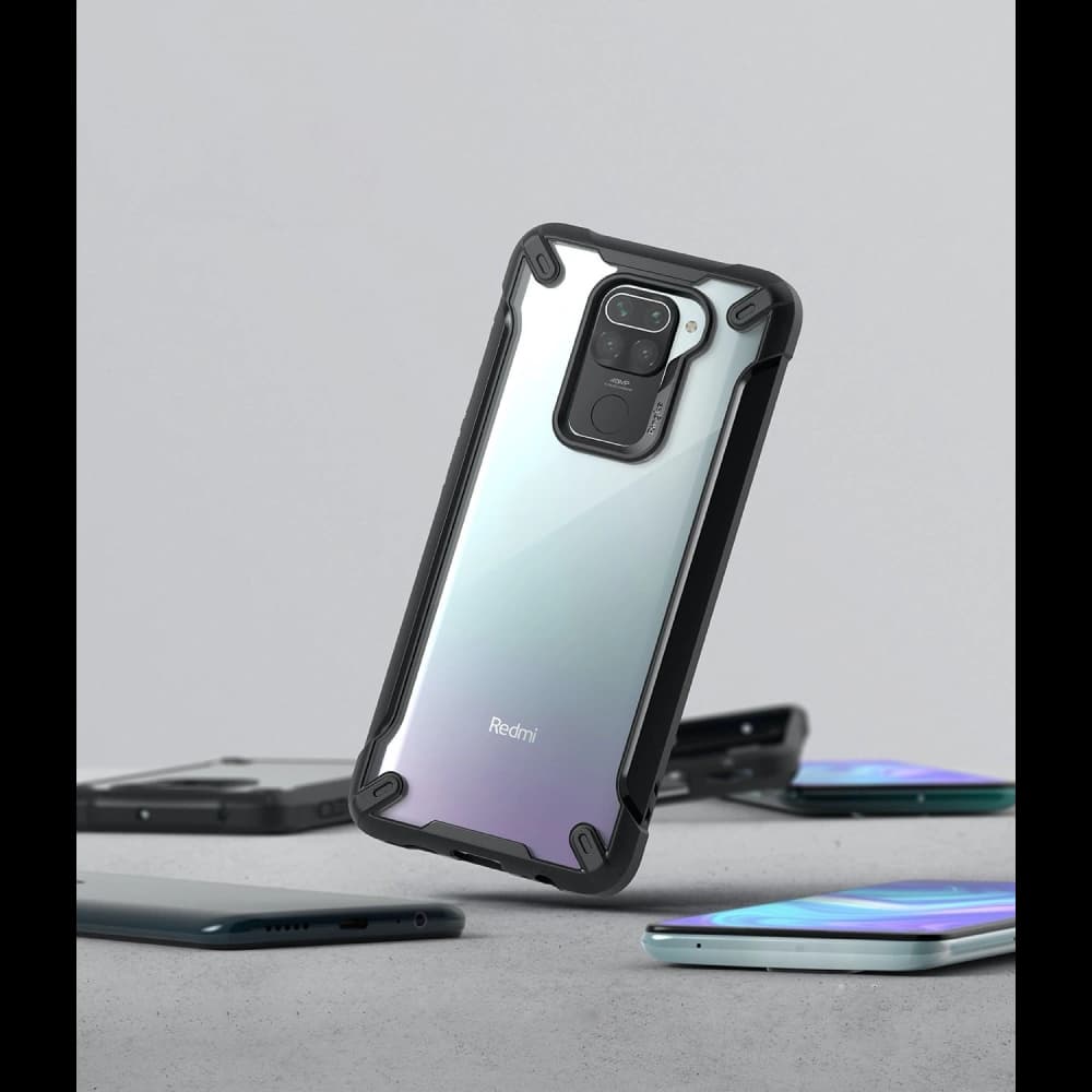 Etui Ringke Fusion-X Redmi Note 9 Camo (Moro) Fekete - 6