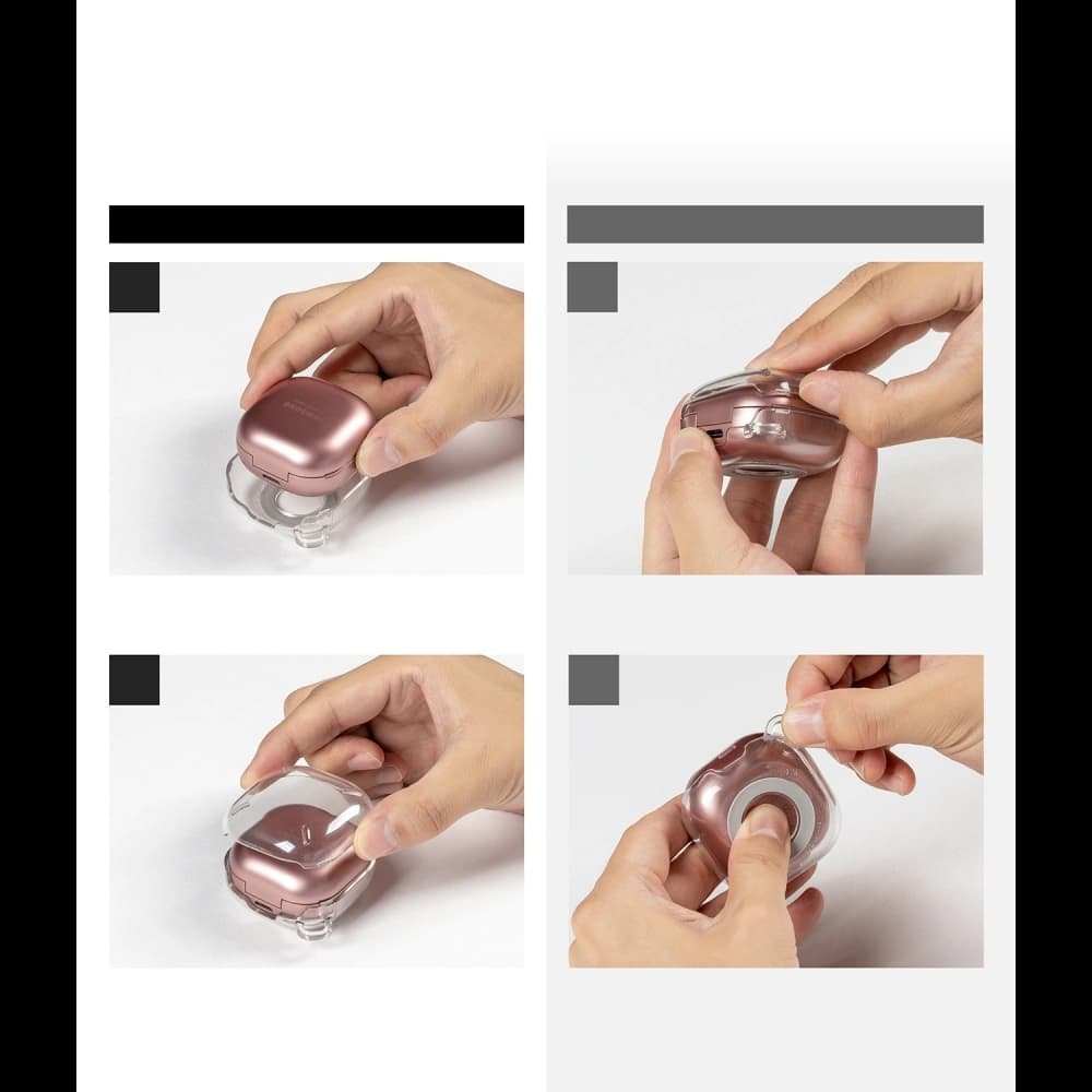 Etui Ringke Slim-X Samsung Galaxy Buds 2/2 Pro/Live/Pro Lesklá bílá - 9