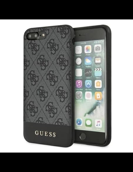 Guess GUHCI8LG4GLGR Apple iPhone 7/8 Plus šedý/grey hardcase 4G Stripe Collection