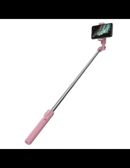 Selfie stick, stativ Bluetooth Baseus Lovely (roz)