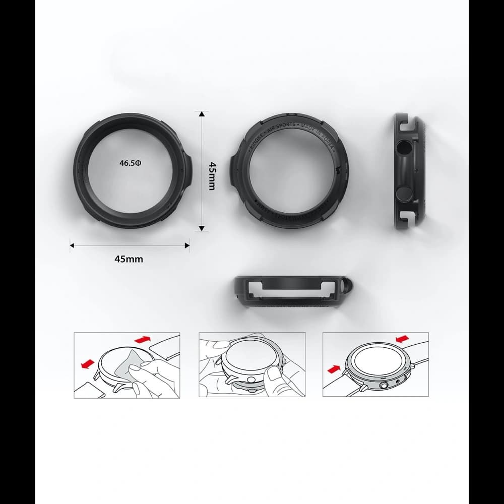 Ringke Samsung Gehäuse Air Sport Galaxy Watch 3 45mm Schwarz - 9